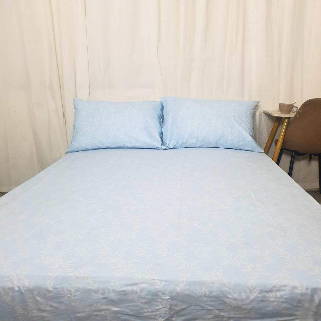 30% OFF 3in1 Cotton-Linen 300TC Bedsheet Set